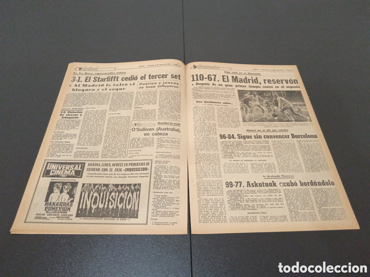 Coleccionismo deportivo: MARCA 08/01/1978 - Foto 4