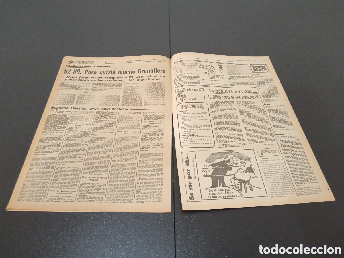 Coleccionismo deportivo: MARCA 08/01/1978 - Foto 5