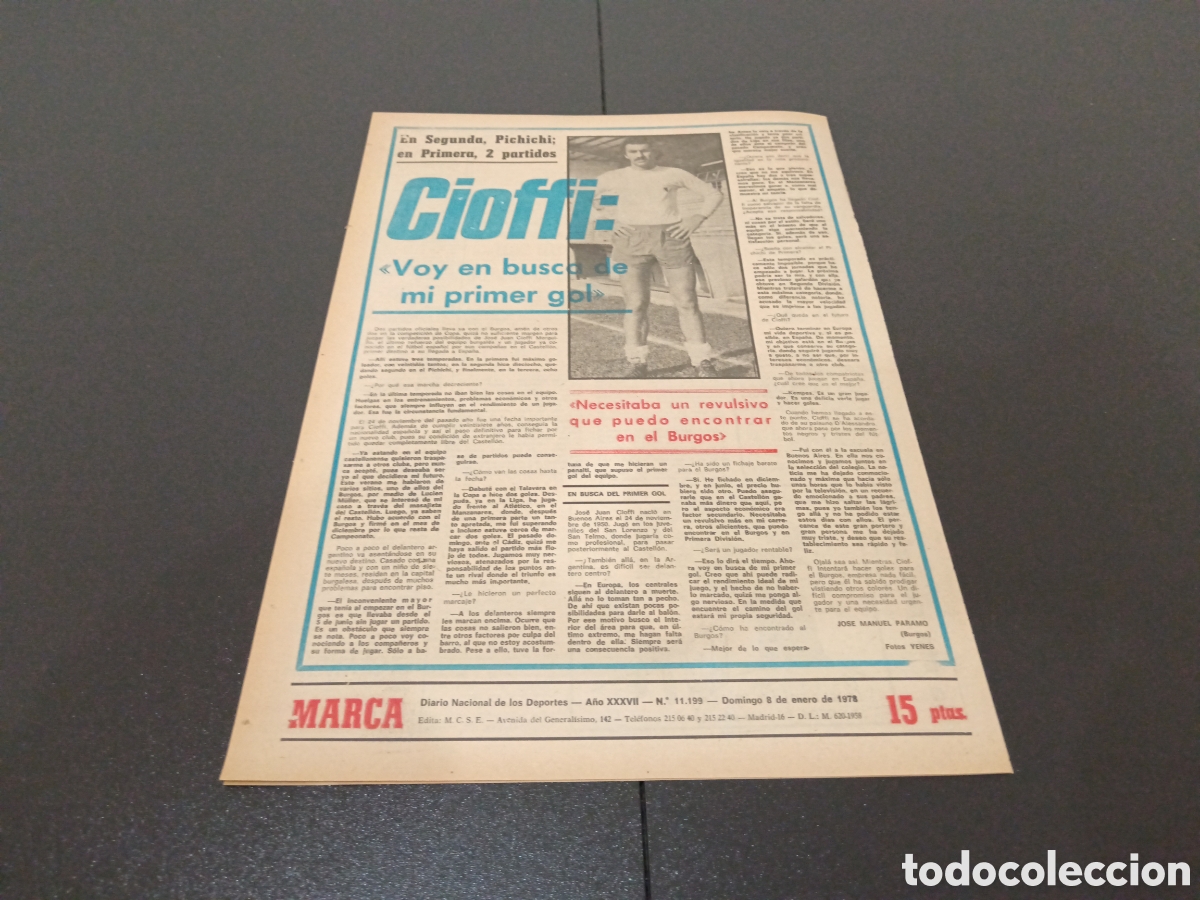 Coleccionismo deportivo: MARCA 08/01/1978 - Foto 6