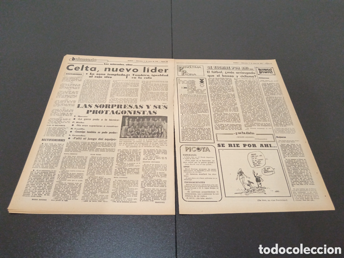 Coleccionismo deportivo: MARCA 11/01/1978 - Foto 4