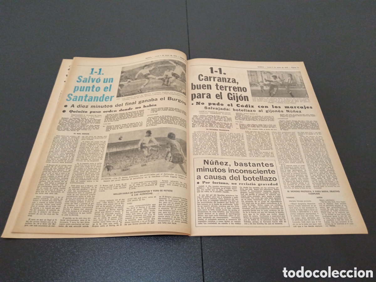 Coleccionismo deportivo: MARCA 09/01/1978 - Foto 8