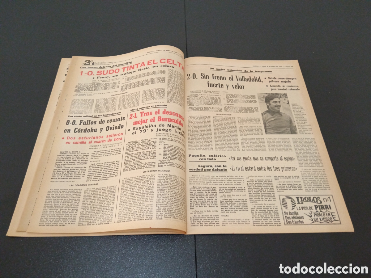 Coleccionismo deportivo: MARCA 09/01/1978 - Foto 9
