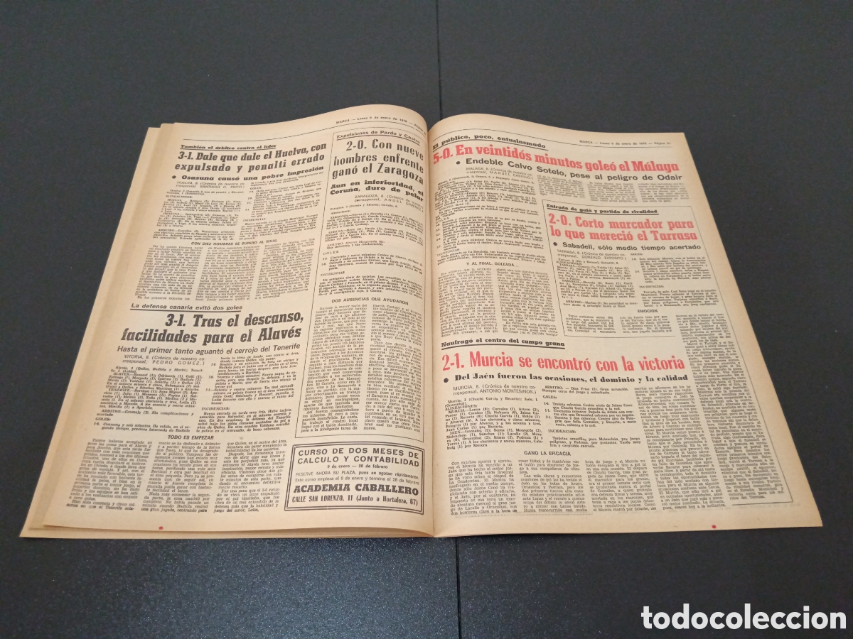 Coleccionismo deportivo: MARCA 09/01/1978 - Foto 11