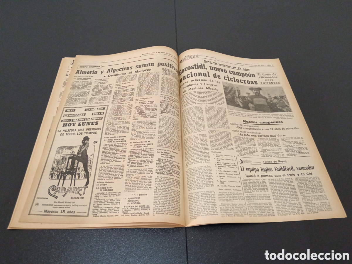 Coleccionismo deportivo: MARCA 09/01/1978 - Foto 13
