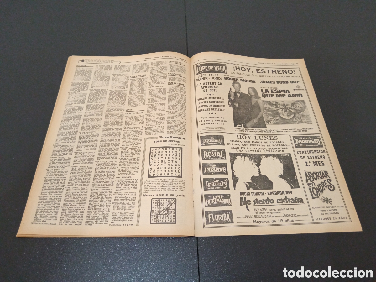 Coleccionismo deportivo: MARCA 09/01/1978 - Foto 17