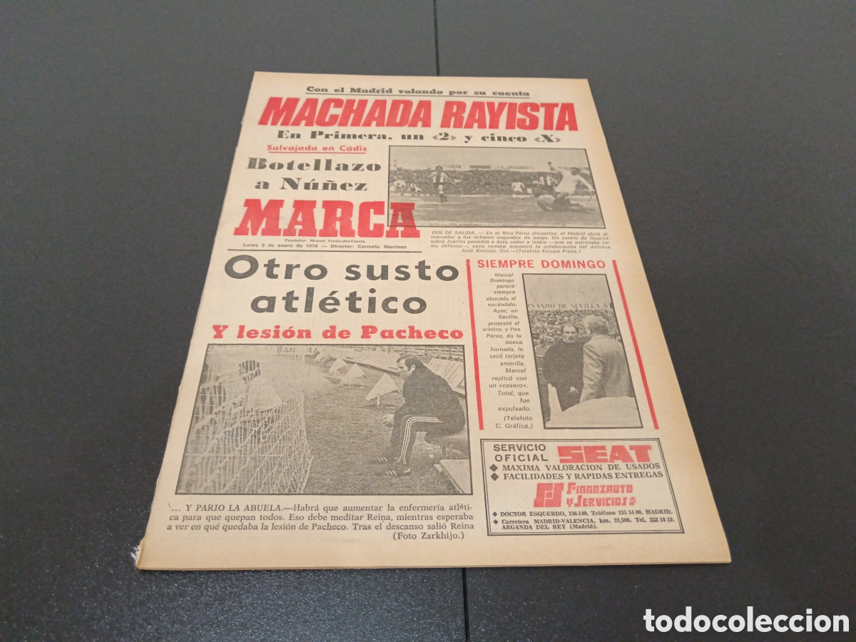 Coleccionismo deportivo: MARCA 09/01/1978 - Foto 1