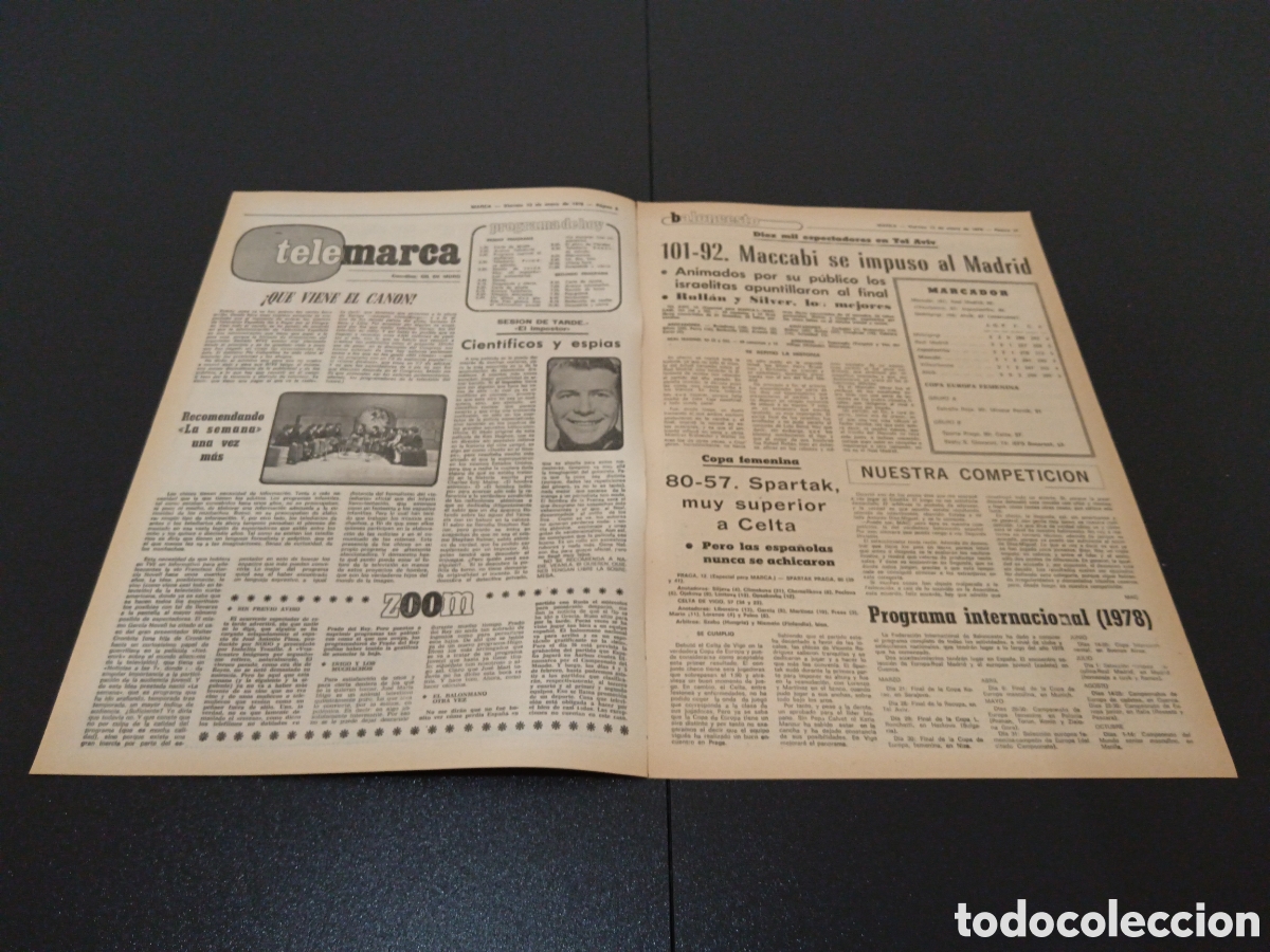 Coleccionismo deportivo: MARCA 13/01/1978 - Foto 2