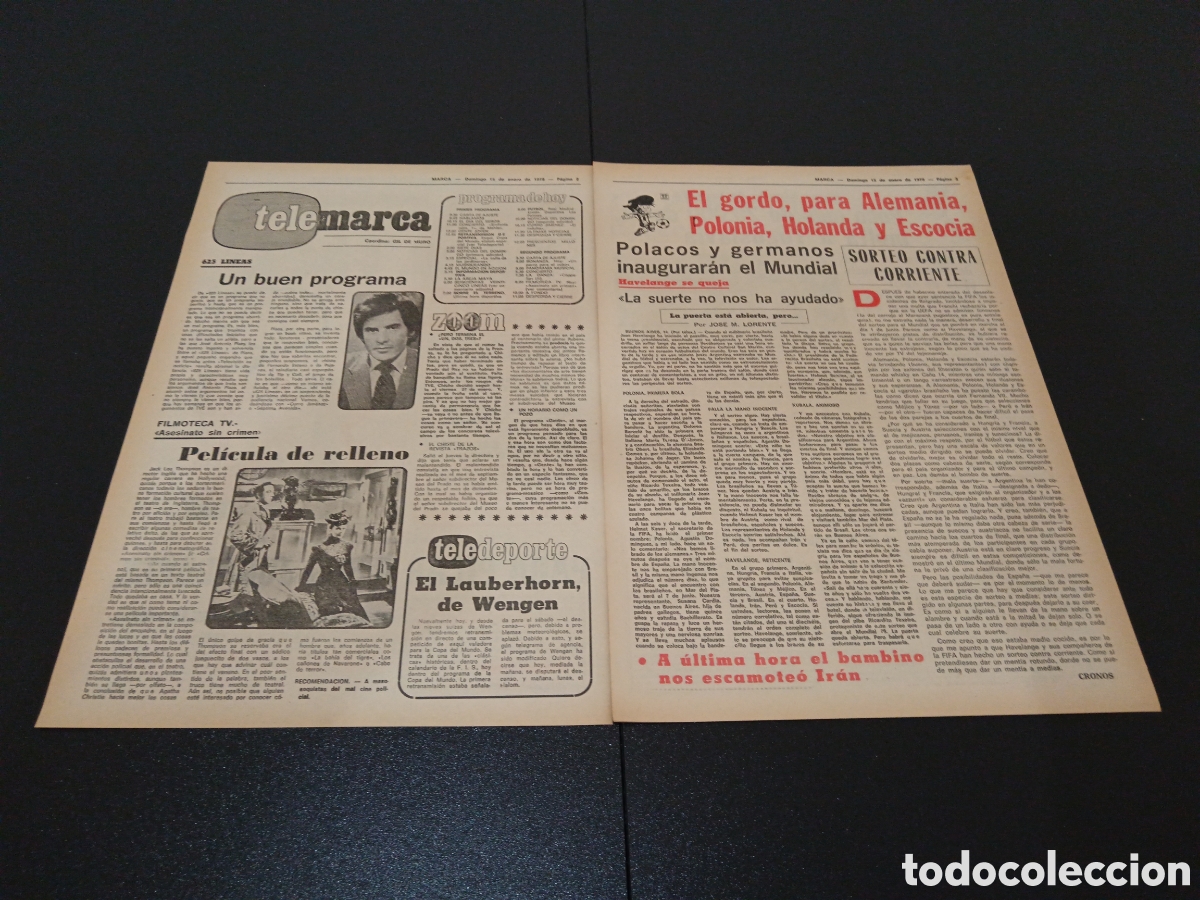 Coleccionismo deportivo: MARCA 15/01/1978 - Foto 2