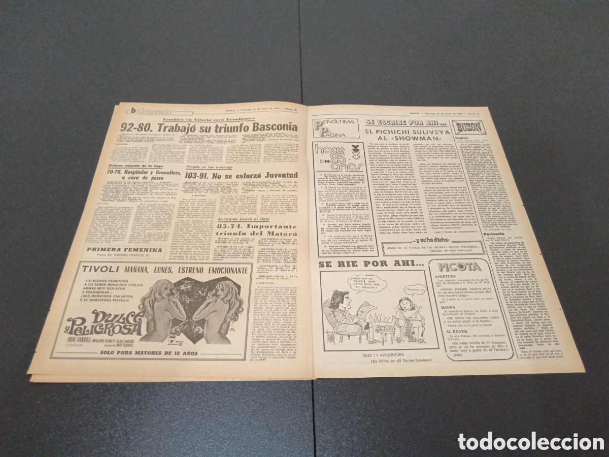 Coleccionismo deportivo: MARCA 15/01/1978 - Foto 5