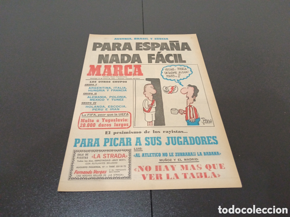 Coleccionismo deportivo: MARCA 15/01/1978 - Foto 1