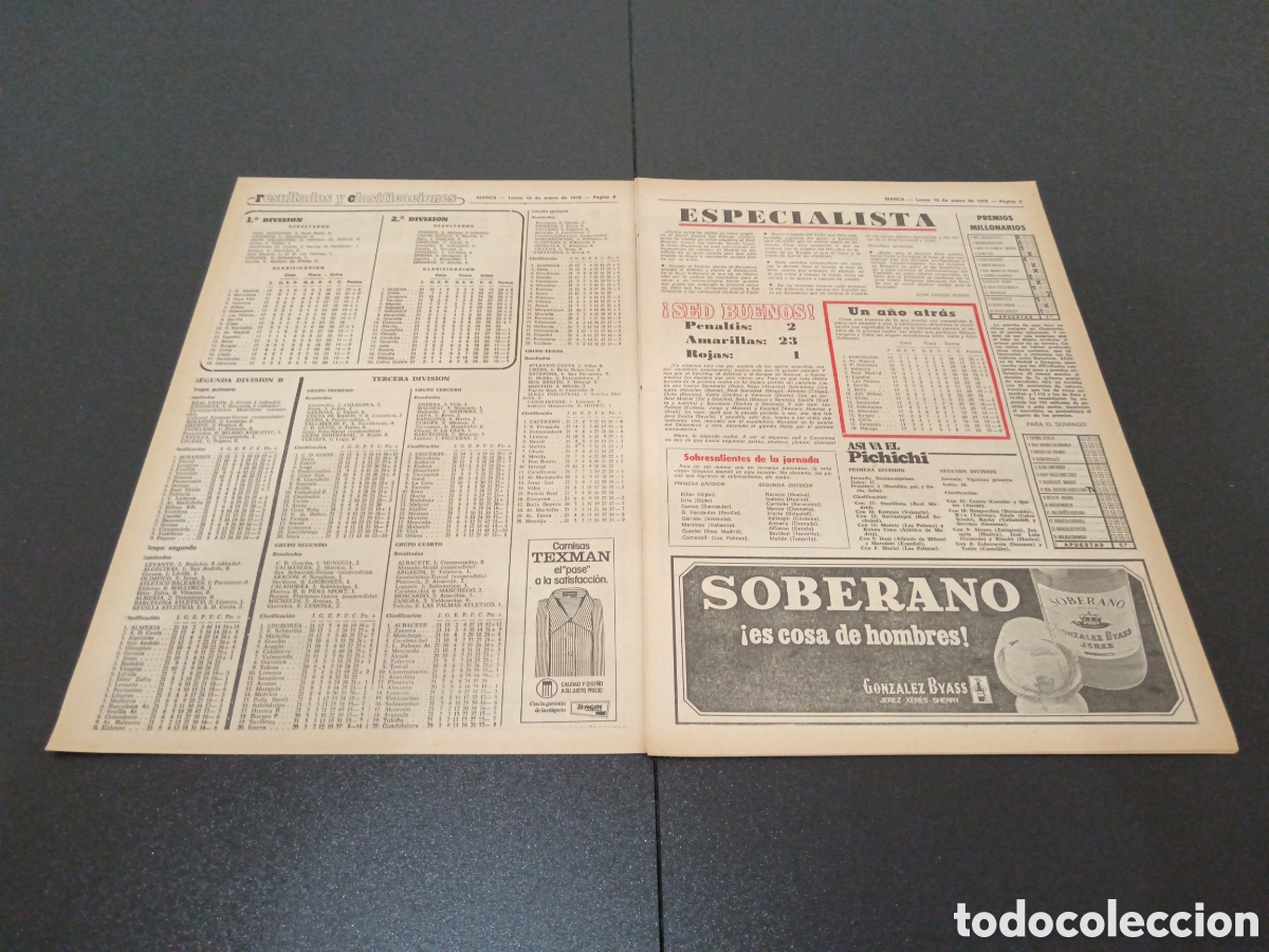 Coleccionismo deportivo: MARCA 16/01/1978 - Foto 2
