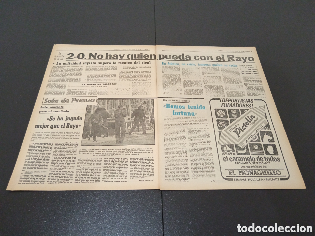 Coleccionismo deportivo: MARCA 16/01/1978 - Foto 3