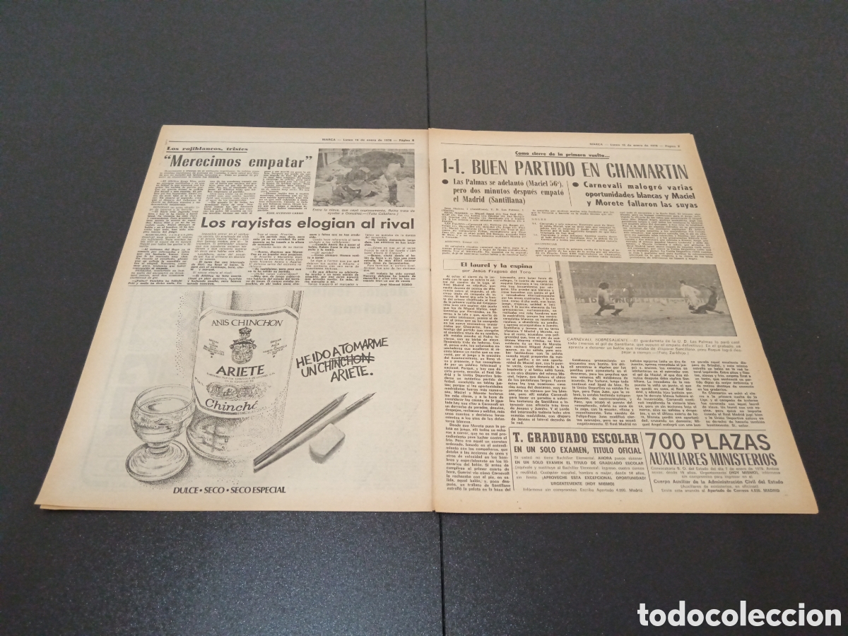 Coleccionismo deportivo: MARCA 16/01/1978 - Foto 4