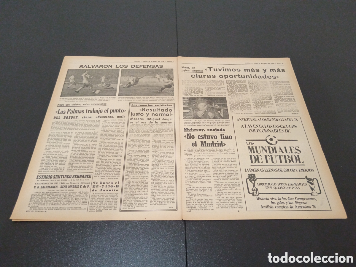 Coleccionismo deportivo: MARCA 16/01/1978 - Foto 5