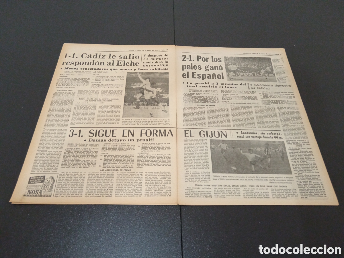 Coleccionismo deportivo: MARCA 16/01/1978 - Foto 6