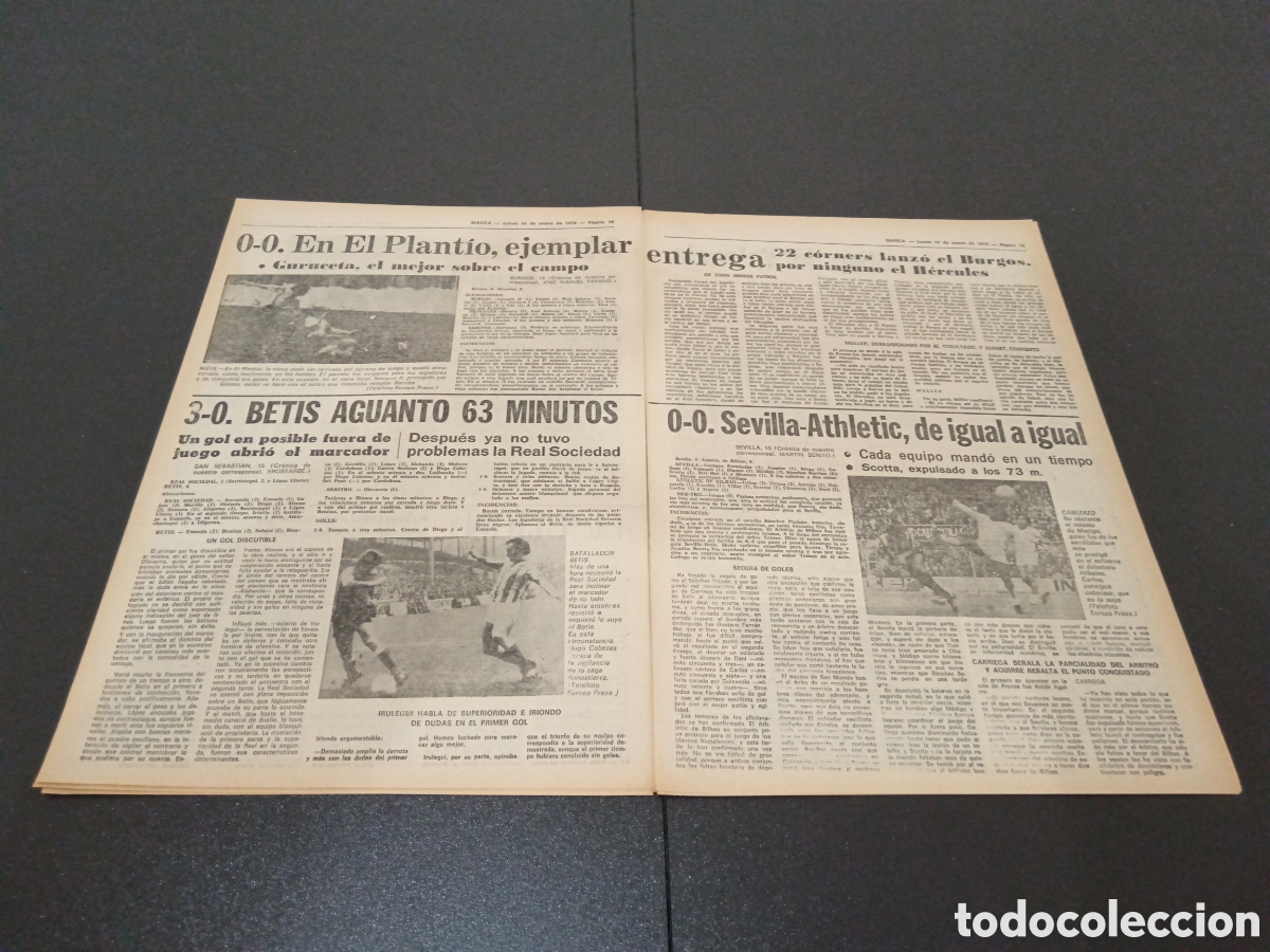 Coleccionismo deportivo: MARCA 16/01/1978 - Foto 7