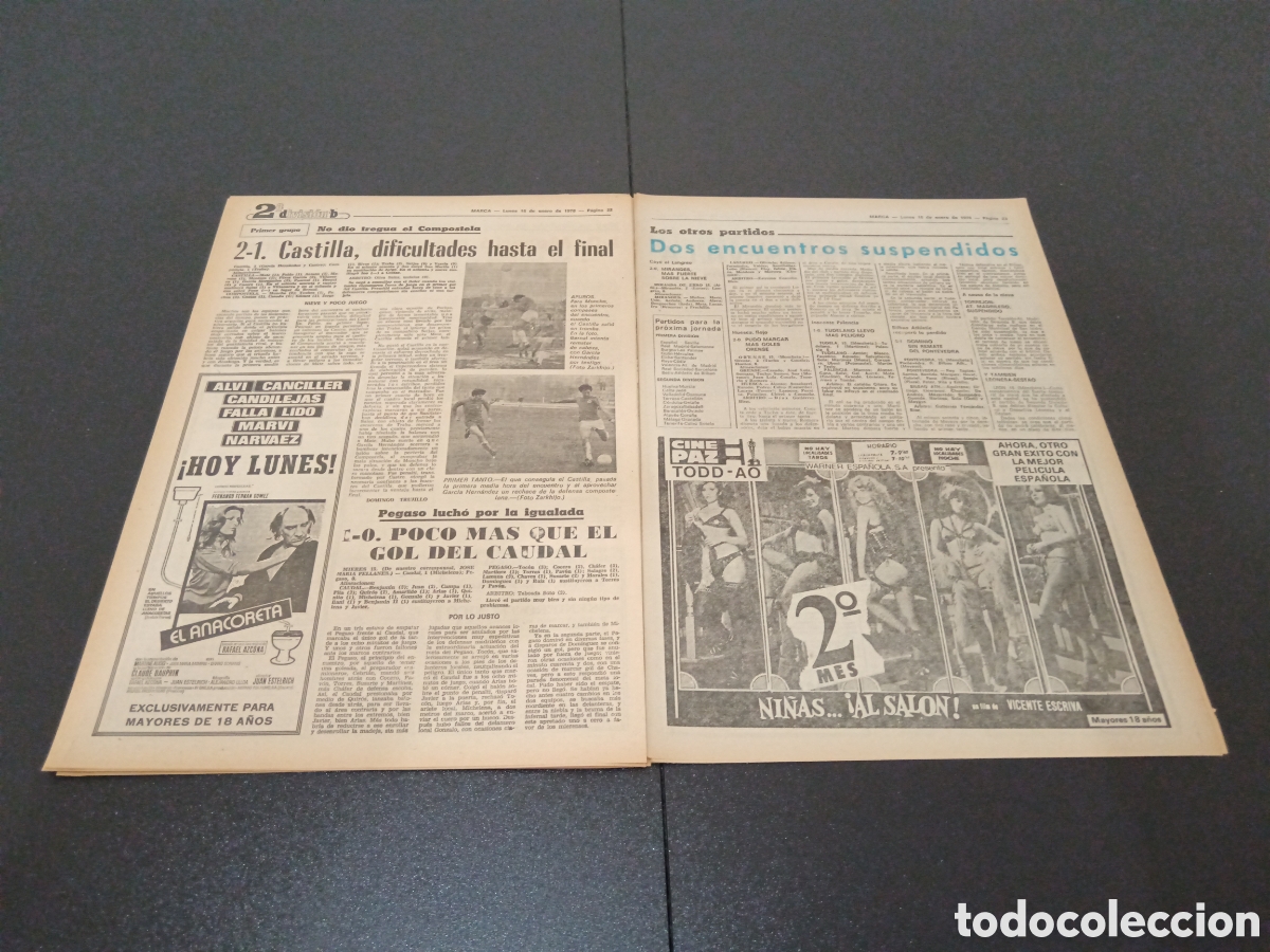 Coleccionismo deportivo: MARCA 16/01/1978 - Foto 12
