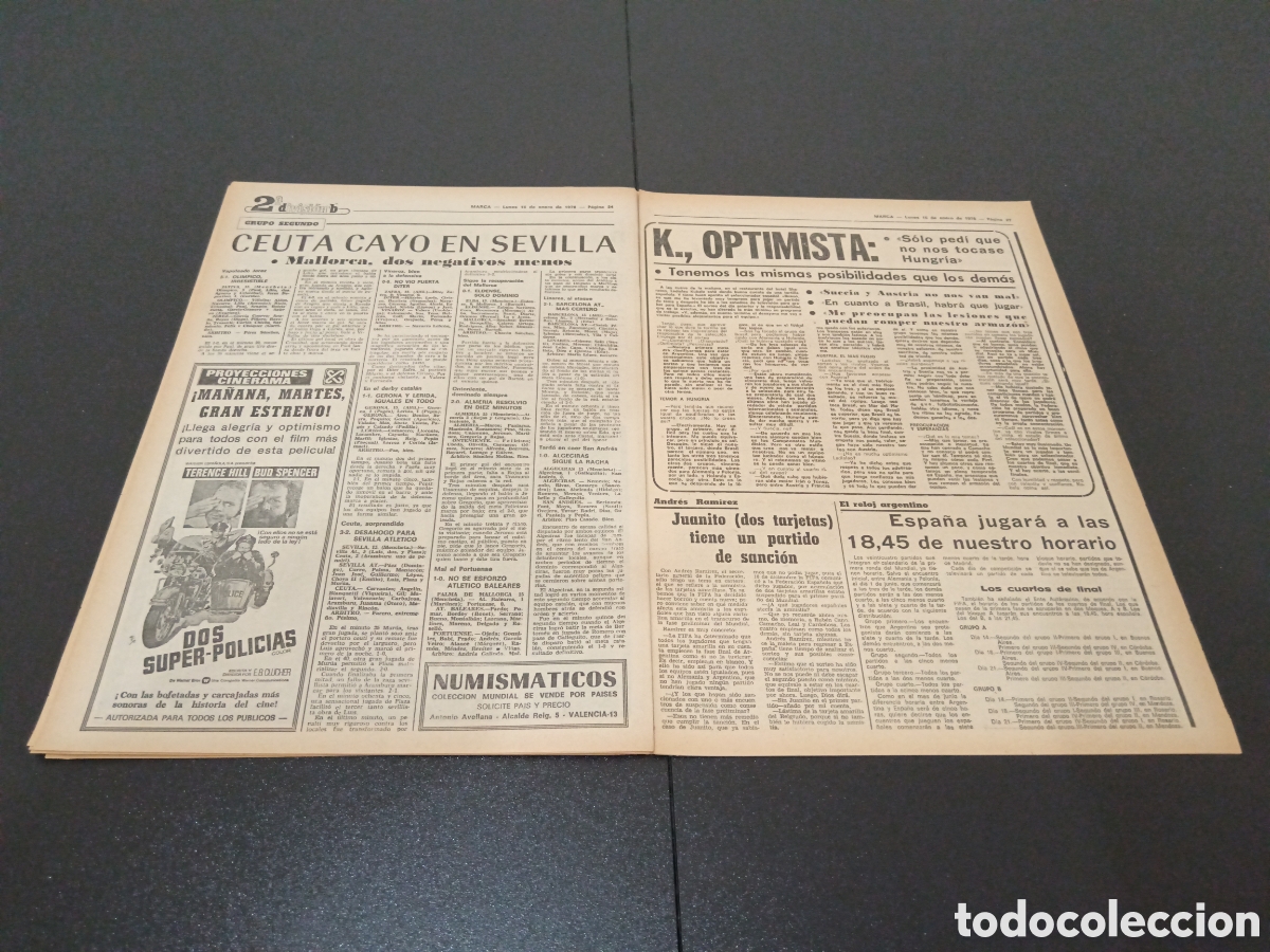 Coleccionismo deportivo: MARCA 16/01/1978 - Foto 13