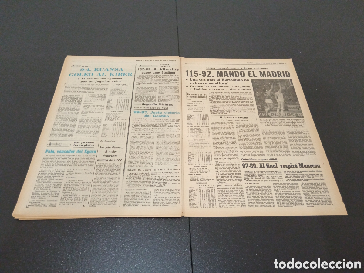 Coleccionismo deportivo: MARCA 16/01/1978 - Foto 16