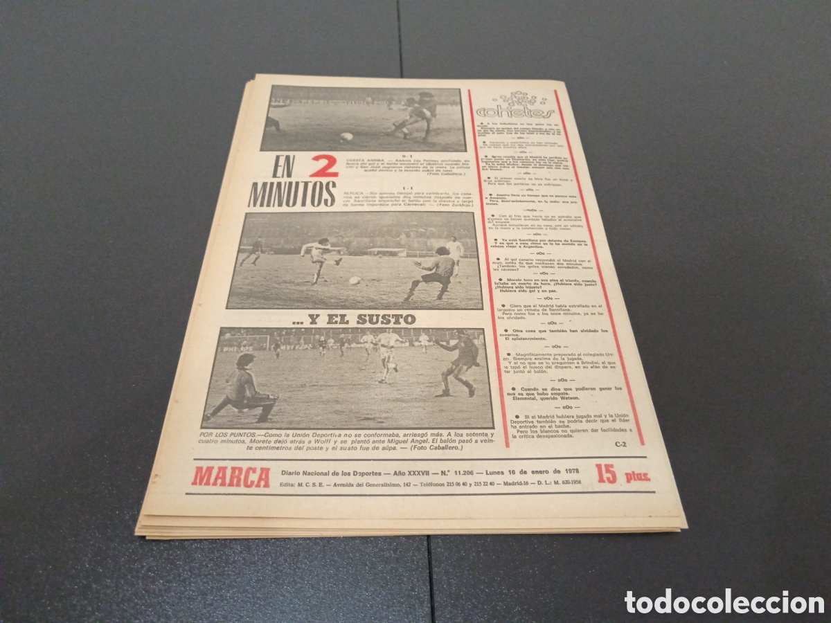 Coleccionismo deportivo: MARCA 16/01/1978 - Foto 18