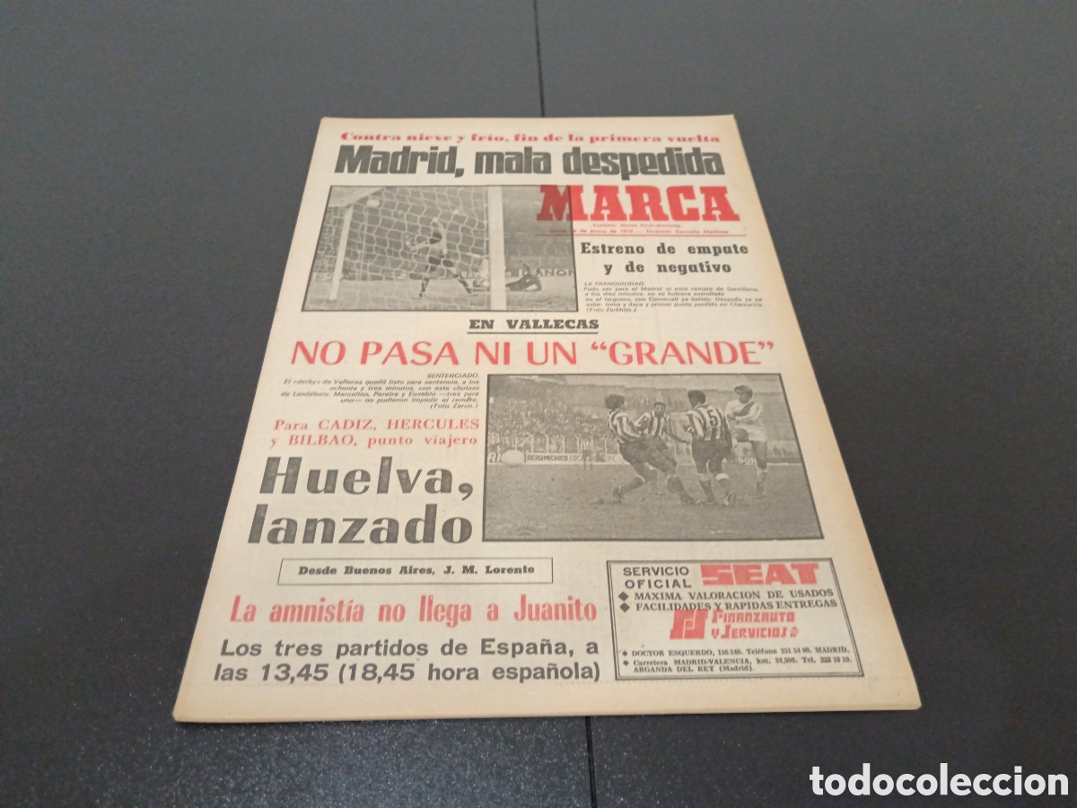 Coleccionismo deportivo: MARCA 16/01/1978 - Foto 1
