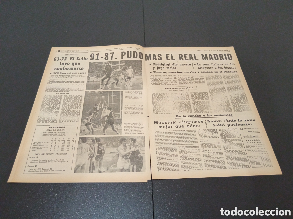 Coleccionismo deportivo: MARCA 20/01/1978 - Foto 3