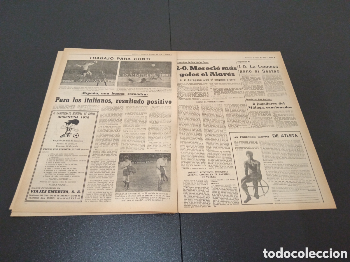 Coleccionismo deportivo: MARCA 26/01/1978 - Foto 4