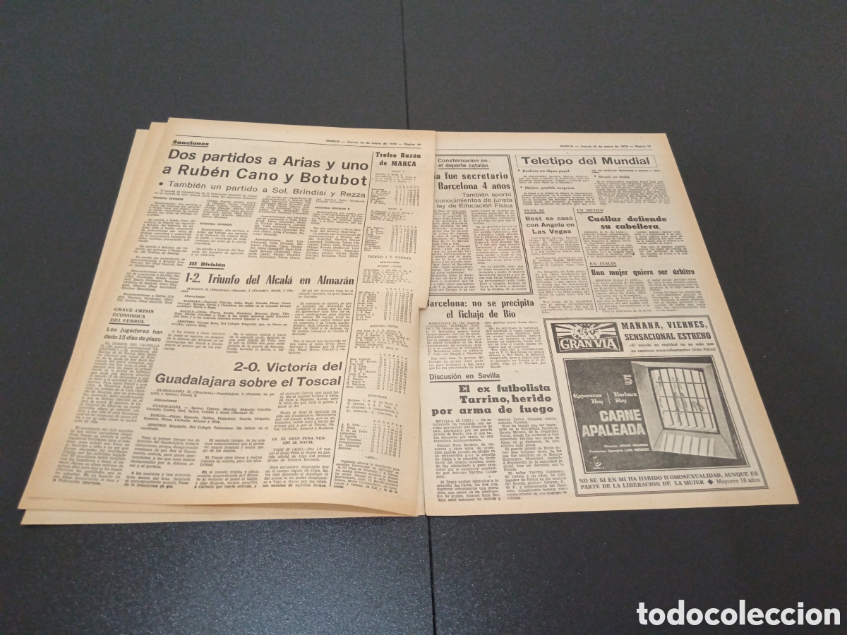 Coleccionismo deportivo: MARCA 26/01/1978 - Foto 5