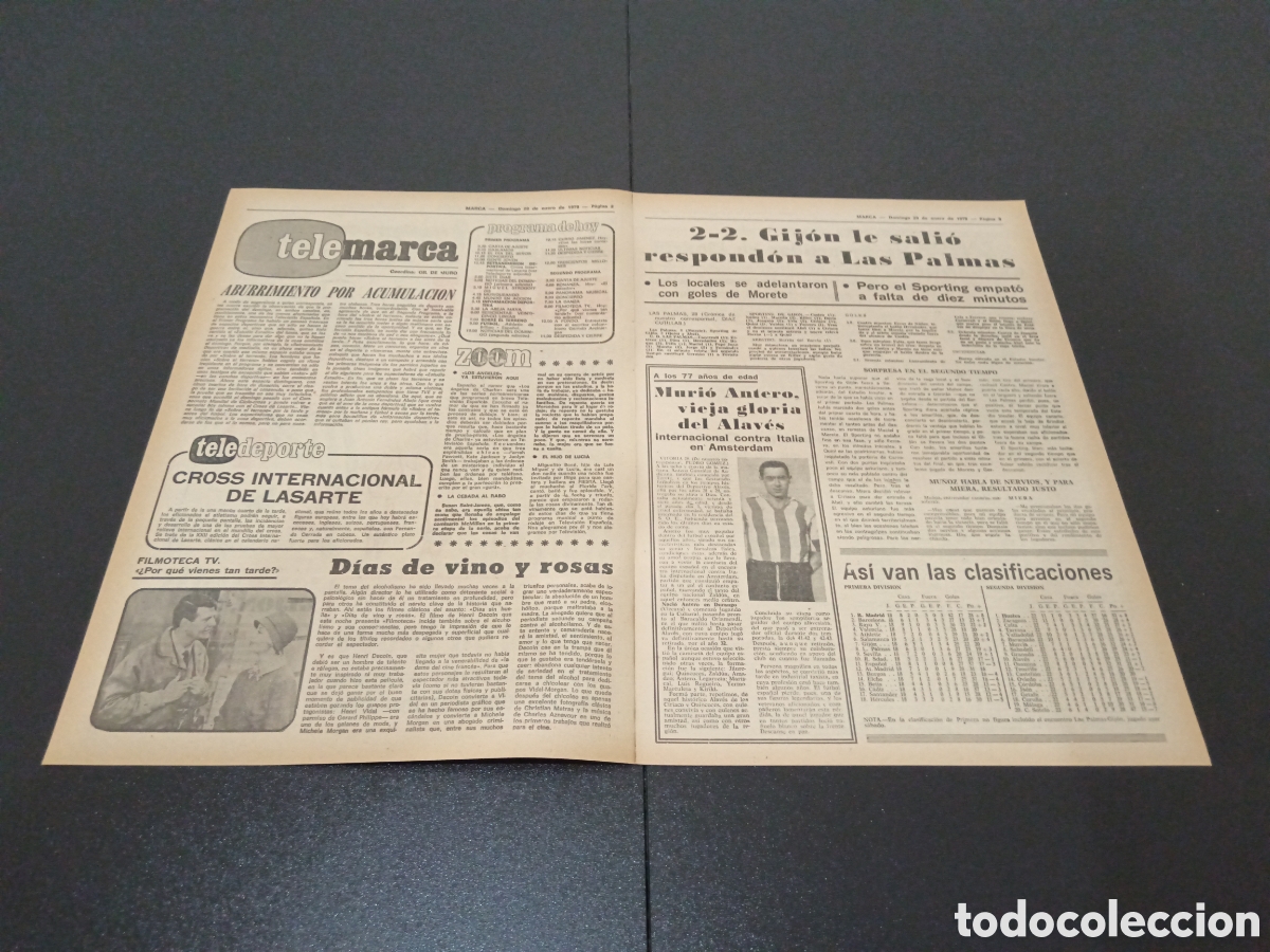 Coleccionismo deportivo: MARCA 29/01/1978 - Foto 2