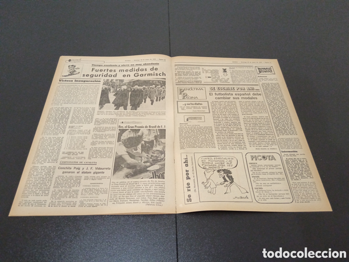 Coleccionismo deportivo: MARCA 29/01/1978 - Foto 4
