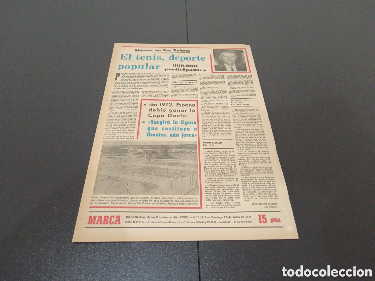 Coleccionismo deportivo: MARCA 29/01/1978 - Foto 5