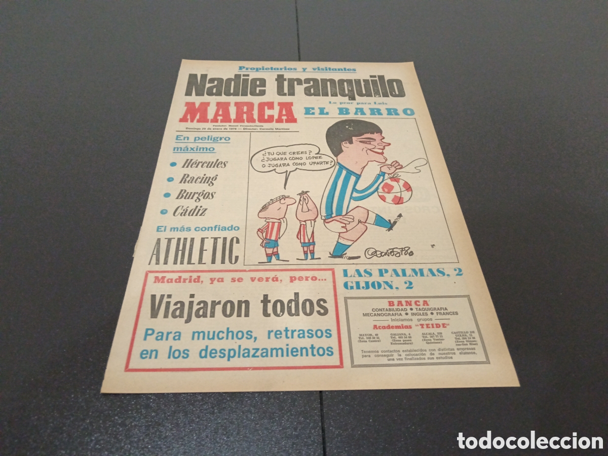 Coleccionismo deportivo: MARCA 29/01/1978 - Foto 1