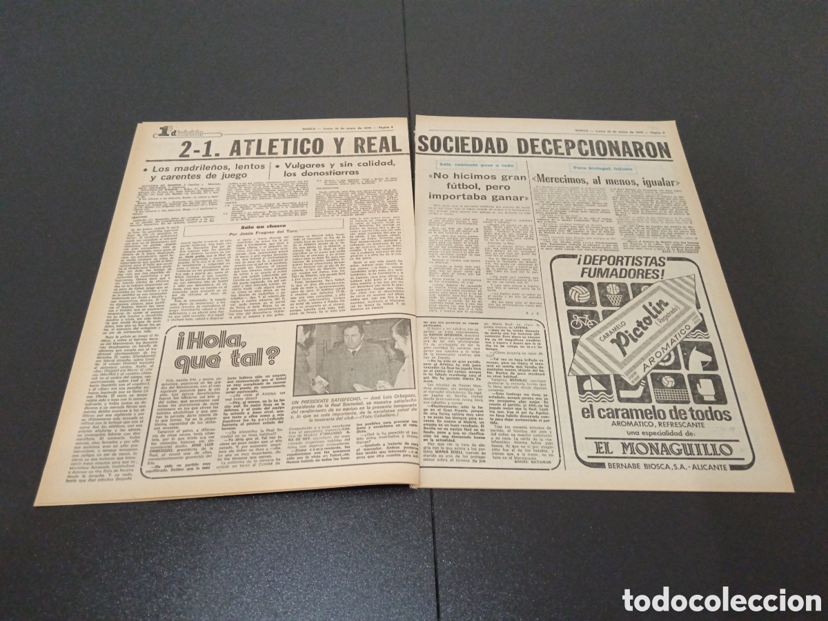 Coleccionismo deportivo: MARCA 30/01/1978 - Foto 3