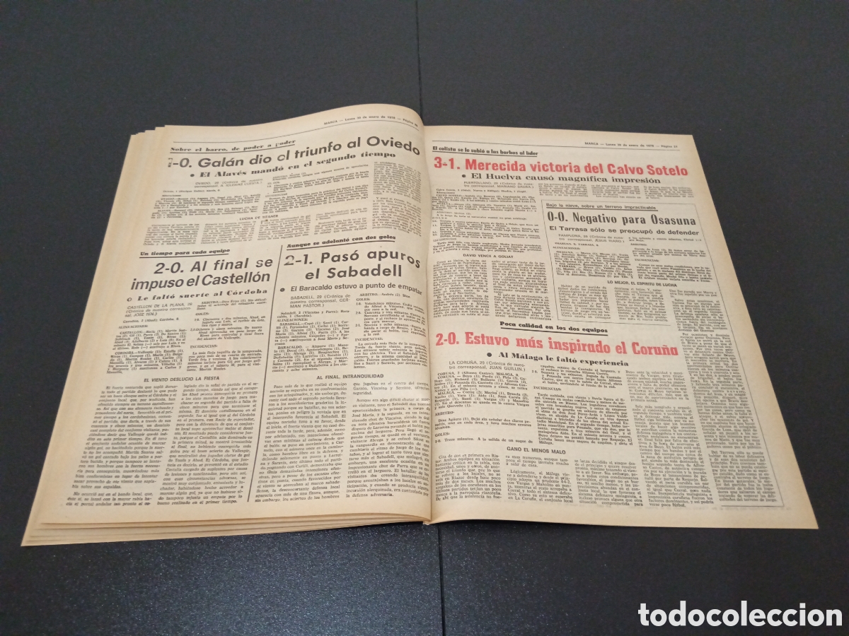 Coleccionismo deportivo: MARCA 30/01/1978 - Foto 10