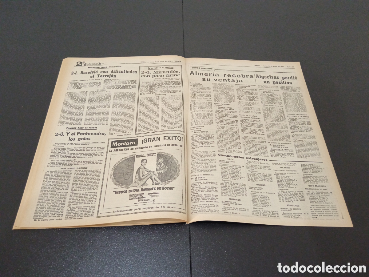 Coleccionismo deportivo: MARCA 30/01/1978 - Foto 12