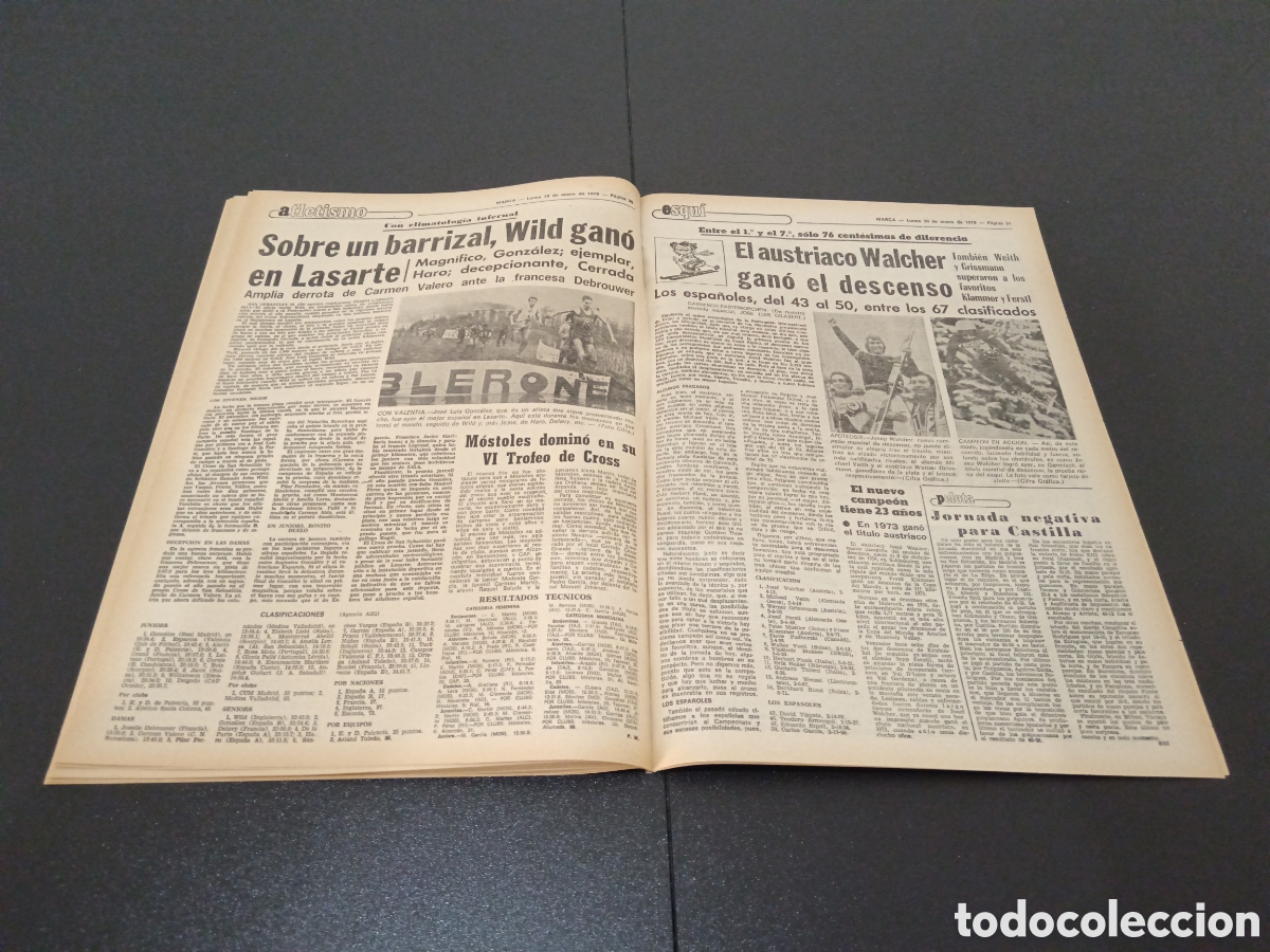 Coleccionismo deportivo: MARCA 30/01/1978 - Foto 15