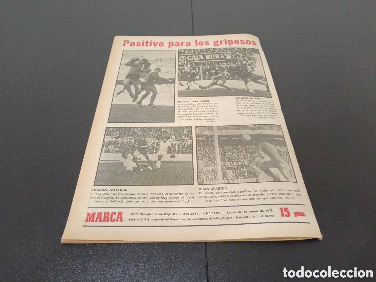 Coleccionismo deportivo: MARCA 30/01/1978 - Foto 18