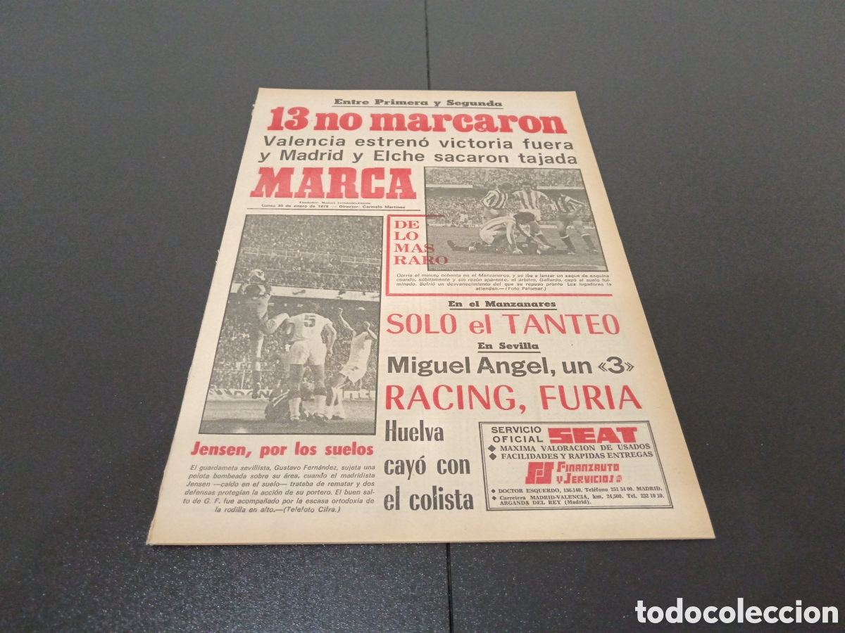 Coleccionismo deportivo: MARCA 30/01/1978 - Foto 1