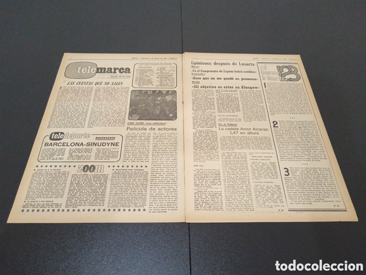 Coleccionismo deportivo: MARCA 01/02/1978 - Foto 2