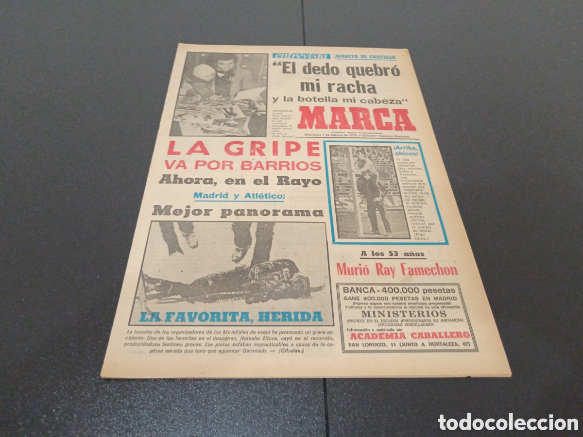 Coleccionismo deportivo: MARCA 01/02/1978 - Foto 1