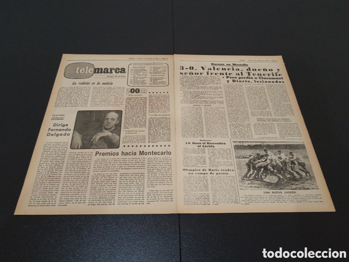 Coleccionismo deportivo: MARCA 02/02/1978 - Foto 2