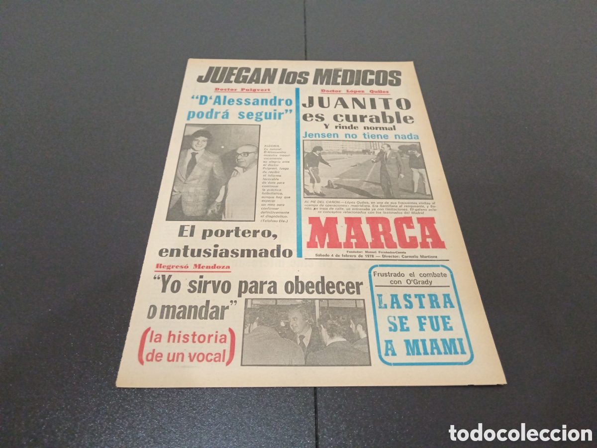 Coleccionismo deportivo: MARCA 04/02/1978 - Foto 1