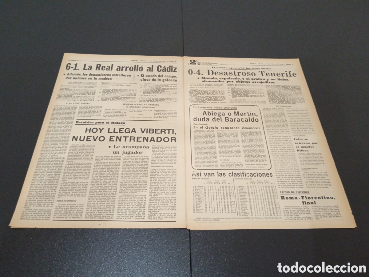 Coleccionismo deportivo: MARCA 05/02/1978 - Foto 3