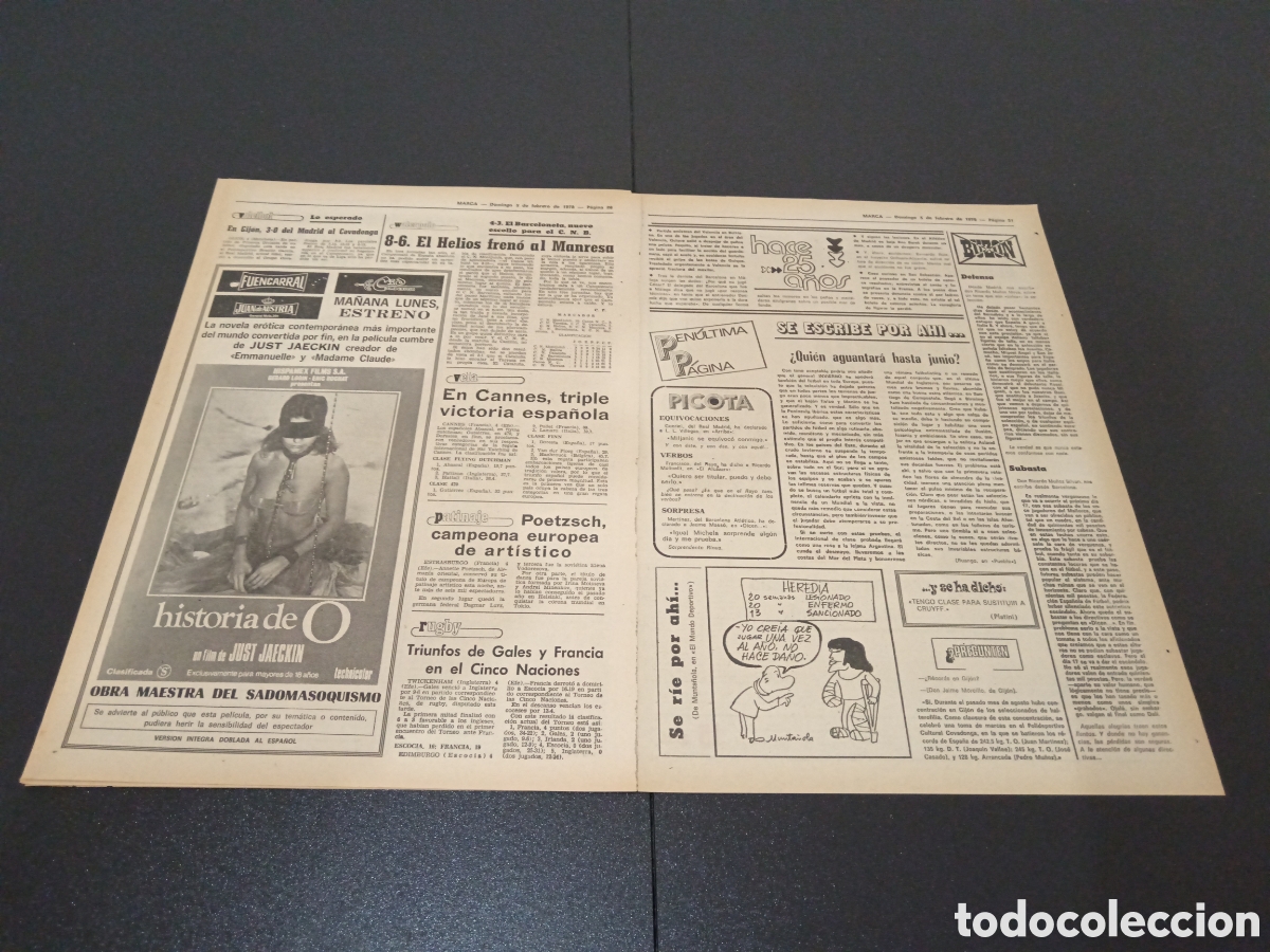 Coleccionismo deportivo: MARCA 05/02/1978 - Foto 6