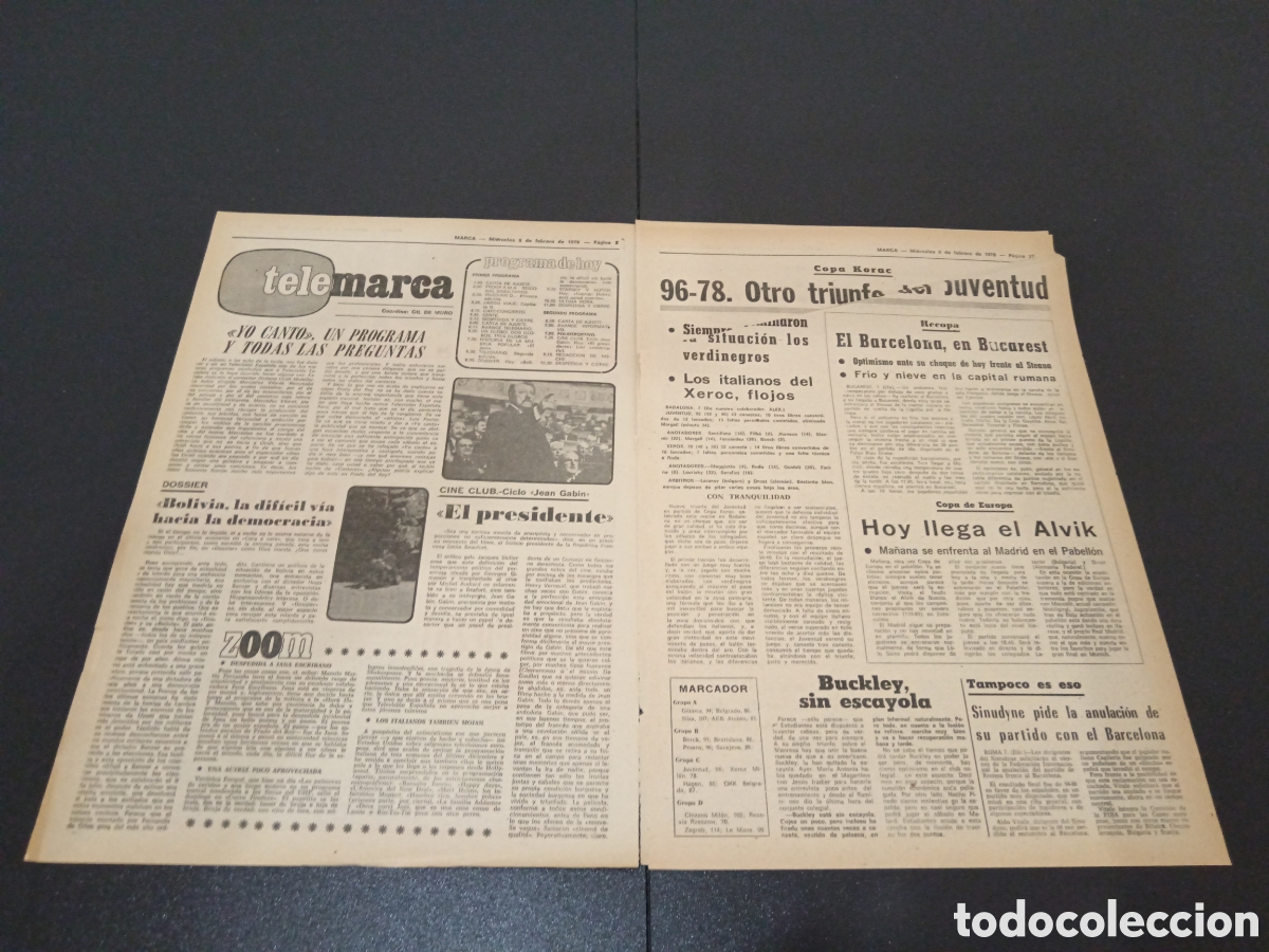 Coleccionismo deportivo: MARCA 08/02/1978 - Foto 2