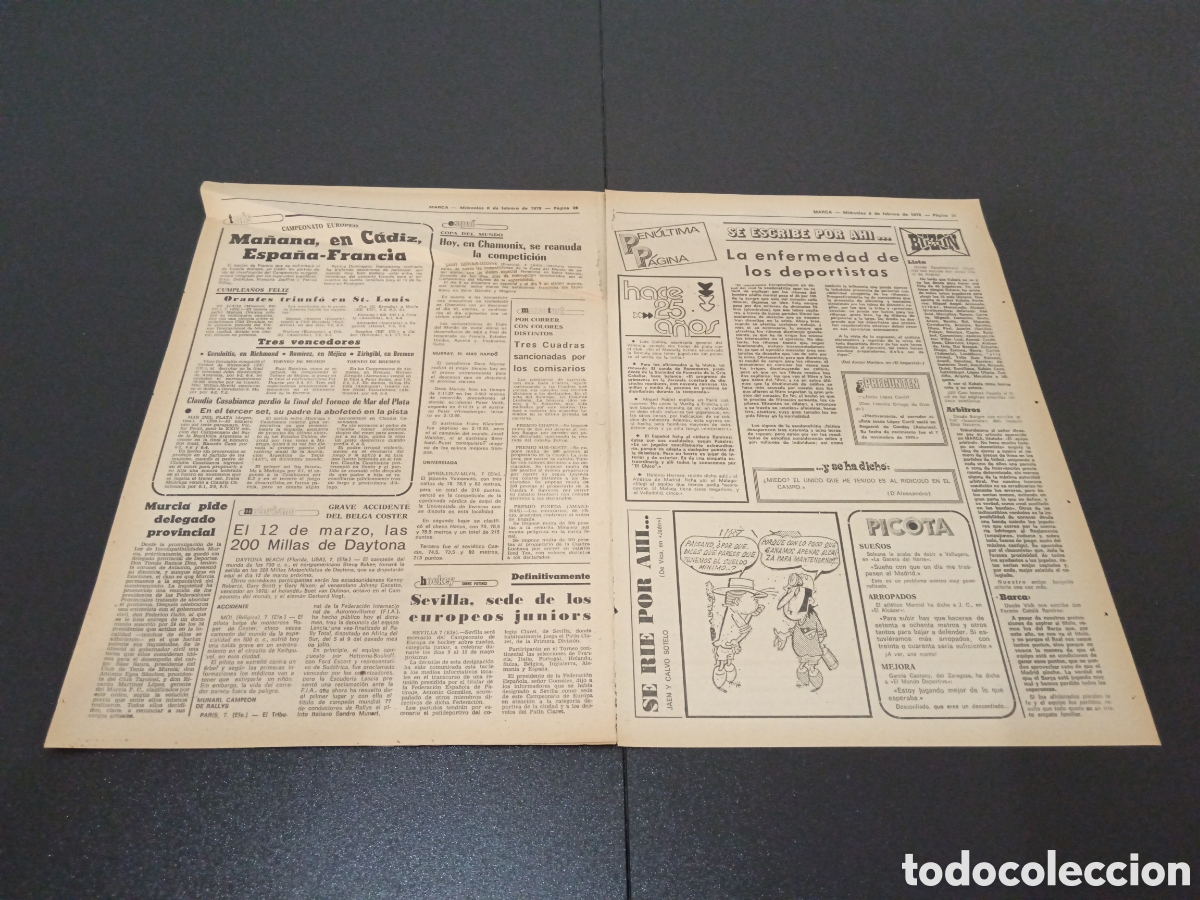 Coleccionismo deportivo: MARCA 08/02/1978 - Foto 3