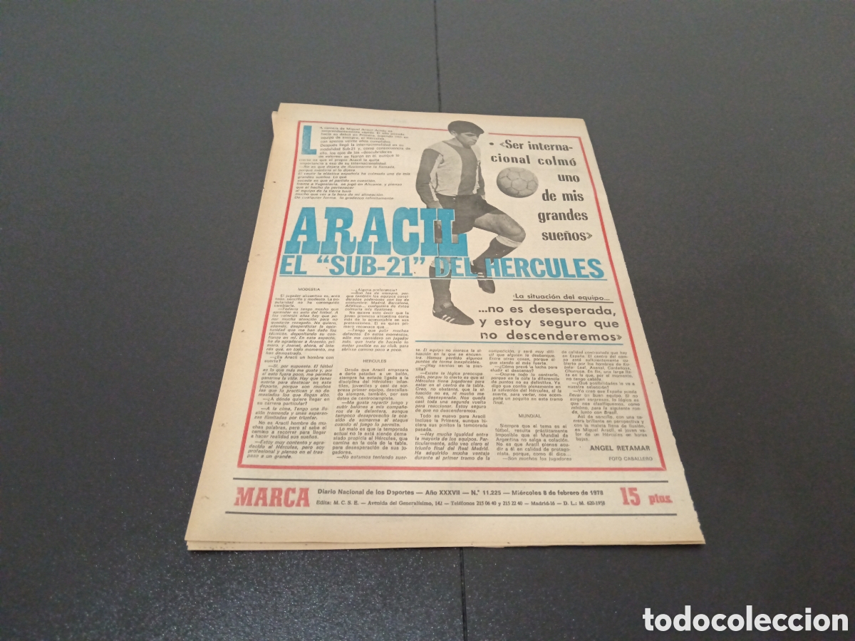 Coleccionismo deportivo: MARCA 08/02/1978 - Foto 4