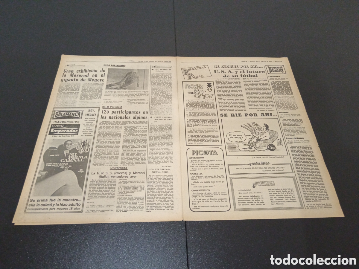 Coleccionismo deportivo: MARCA 10/02/1978 - Foto 3