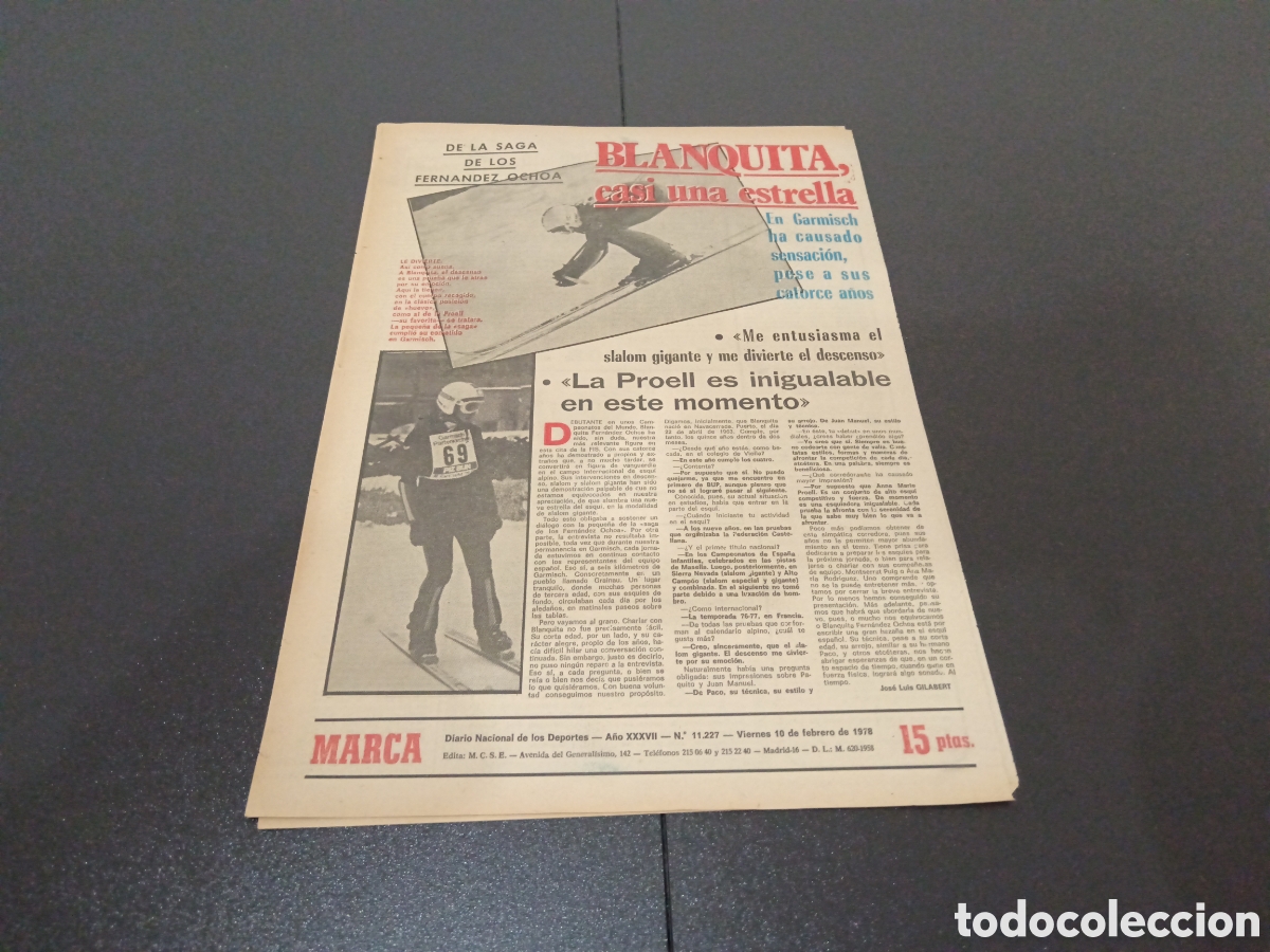 Coleccionismo deportivo: MARCA 10/02/1978 - Foto 4
