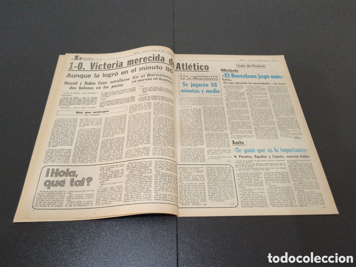 Coleccionismo deportivo: MARCA 13/02/1978 - Foto 3